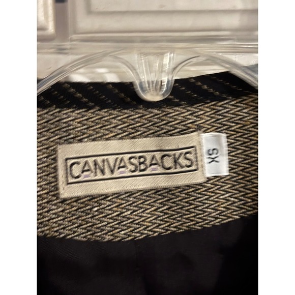 Canvasbacks Vintage Tapestry Vest Womens XS Pattern Silk Wool Blend USA Made - Picture 2 of 6